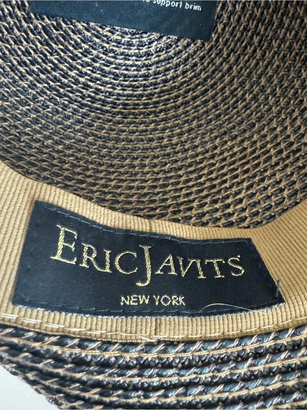 Eric Javits Brown Wide-Brim Straw Sun Hat - Picture 8 of 14